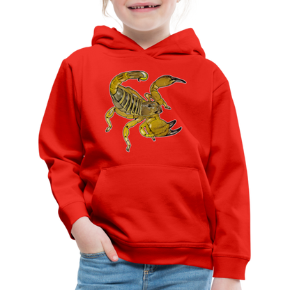 Kinder Hoodie Scorpio maurus palmatus - Rot