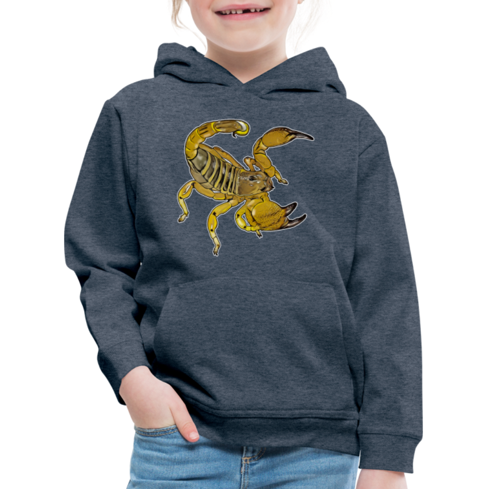 Kinder Hoodie Scorpio maurus palmatus - Jeansblau