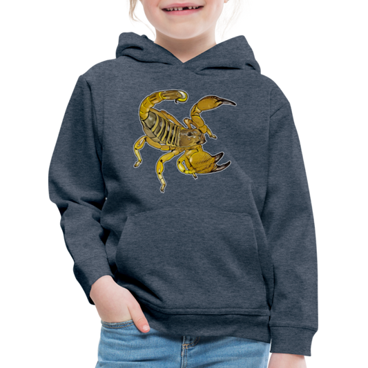 Kinder Hoodie Scorpio maurus palmatus - Jeansblau