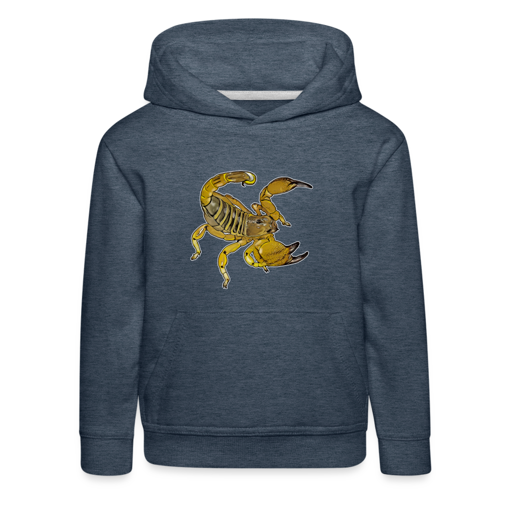 Kinder Hoodie Scorpio maurus palmatus - Jeansblau