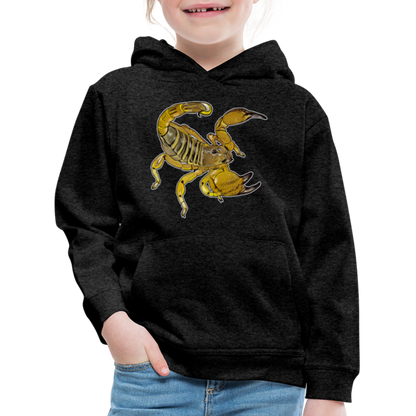 Kinder Hoodie Scorpio maurus palmatus - Anthrazit