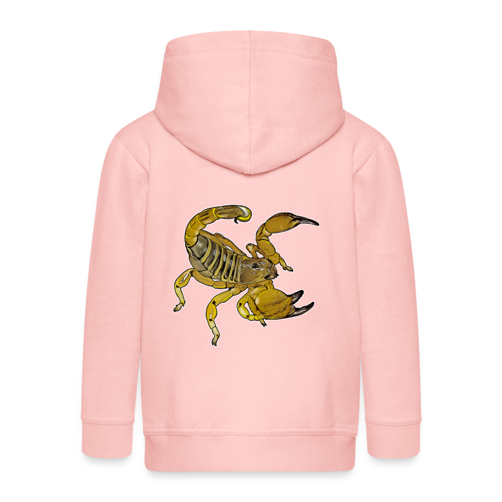 Kinder/ Teenager Zip-Hoodie Scorpio maurus palmatus - Kristallrosa