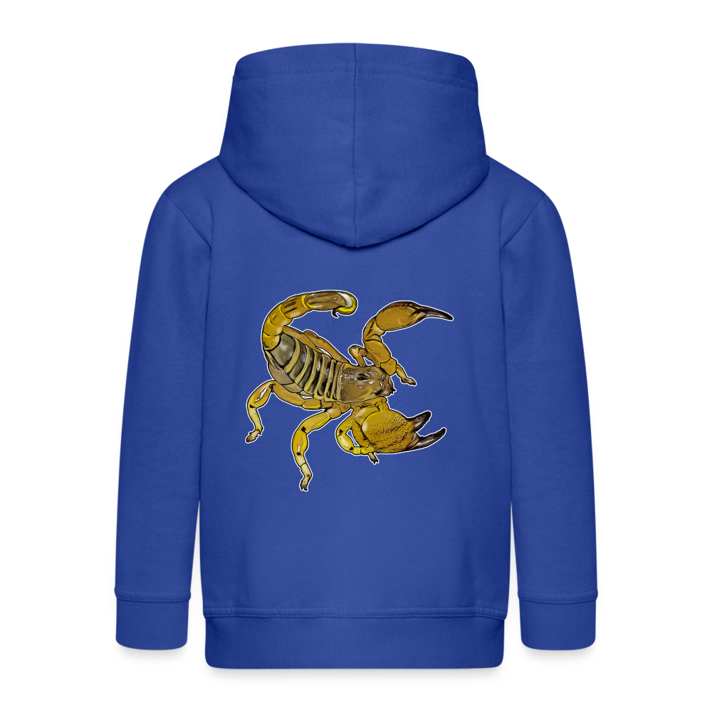 Kinder/ Teenager Zip-Hoodie Scorpio maurus palmatus - Royalblau