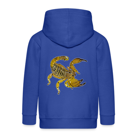 Kinder/ Teenager Zip-Hoodie Scorpio maurus palmatus - Royalblau
