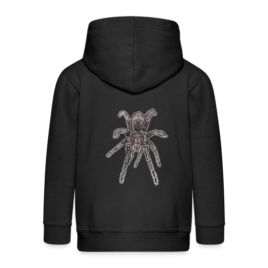 Kinder/ Teenager Zip-Hoodie Pamphobeteus sp Machala juvenile - Schwarz