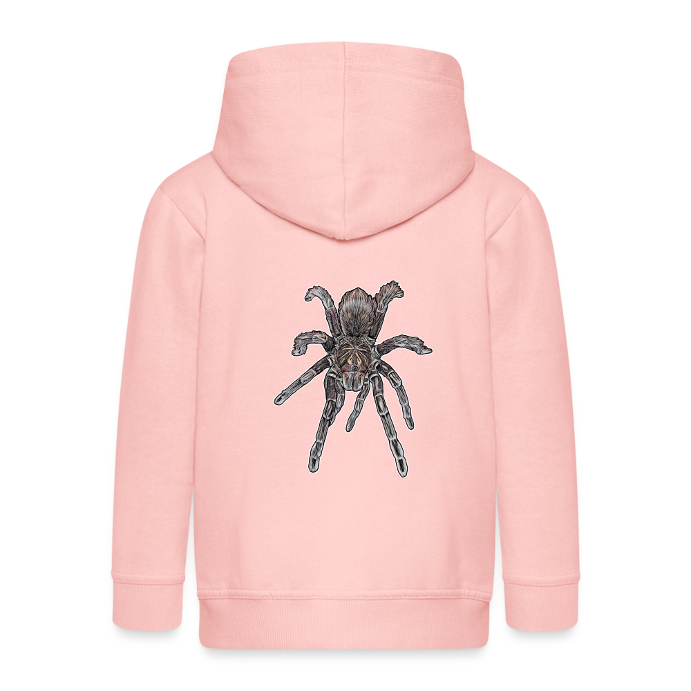 Kinder/ Teenager Zip-Hoodie Pamphobeteus sp Machala juvenile - Kristallrosa