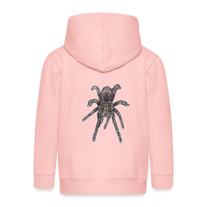 Kinder/ Teenager Zip-Hoodie Pamphobeteus sp Machala juvenile - Kristallrosa
