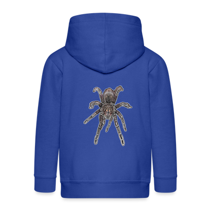Kinder/ Teenager Zip-Hoodie Pamphobeteus sp Machala juvenile - Royalblau