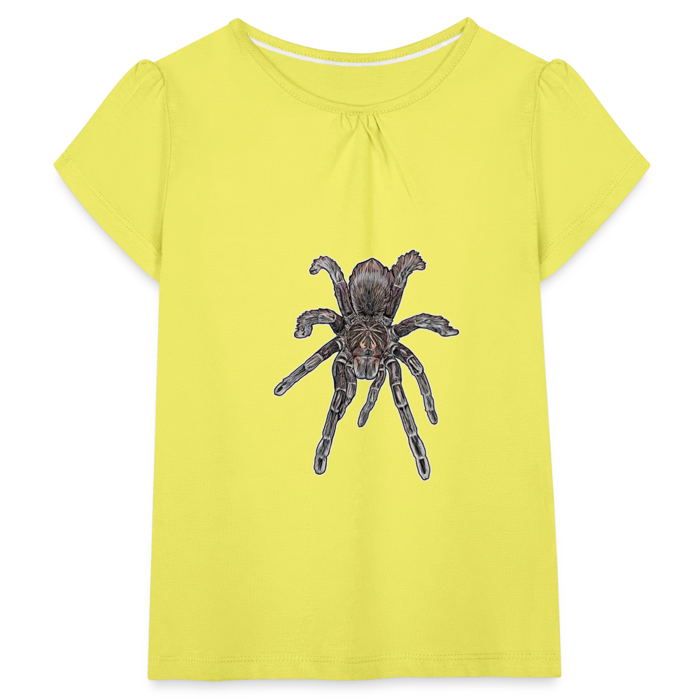 Mädchen-T-Shirt mit Raffungen Pamphobeteus sp Machala juvenile - Gelb