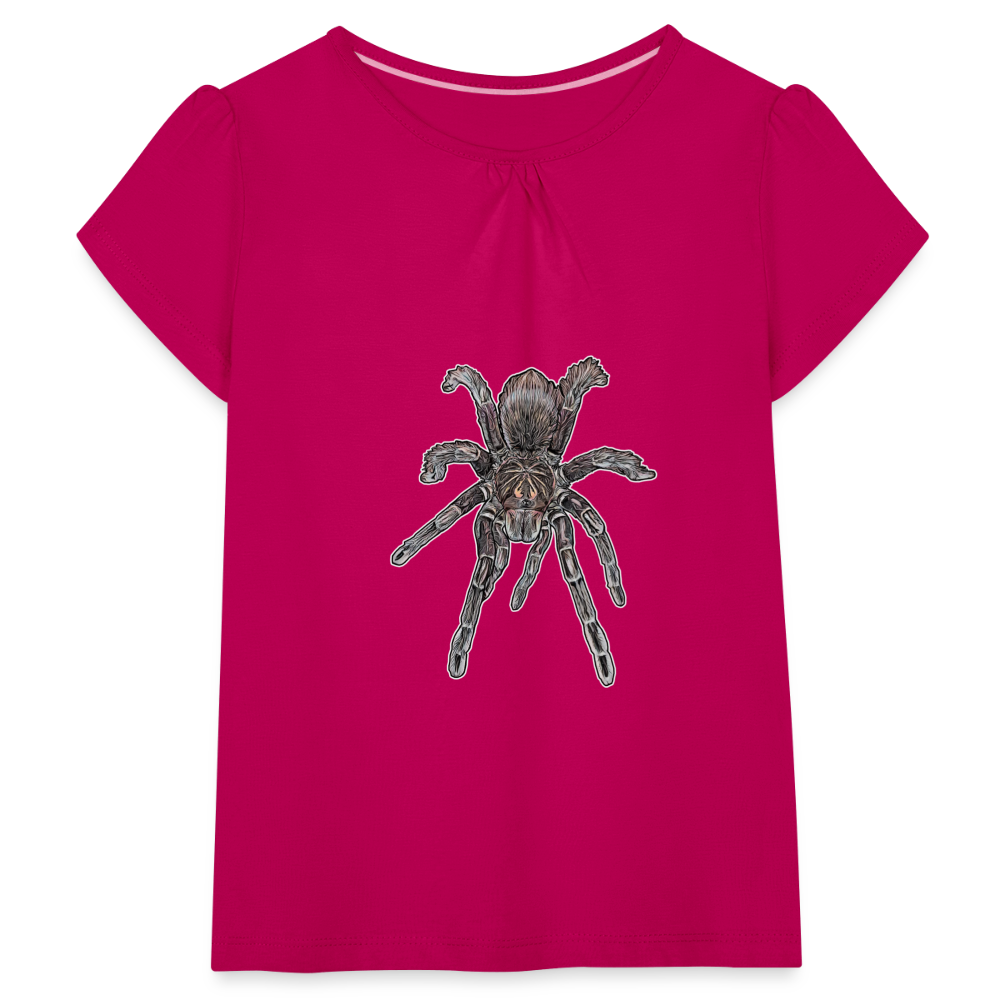 Mädchen-T-Shirt mit Raffungen Pamphobeteus sp Machala juvenile - Fuchsia