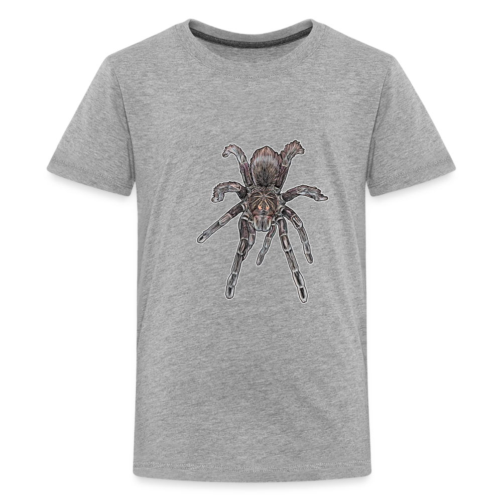 Teenager Basic T-Shirt Pamphobeteus sp Machala juvenile - Grau meliert