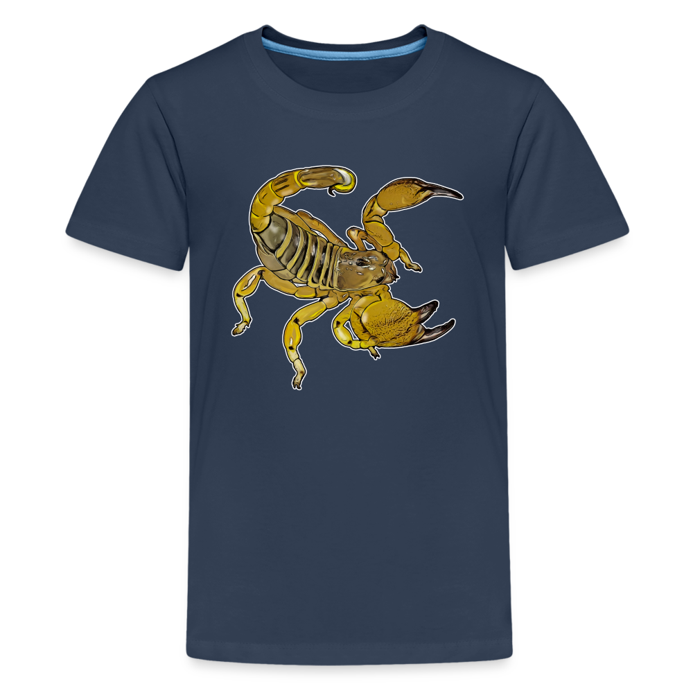 Teenager Basic T-Shirt Scorpio maurus palmatus - Navy