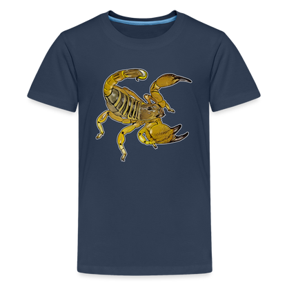 Teenager Basic T-Shirt Scorpio maurus palmatus - Navy