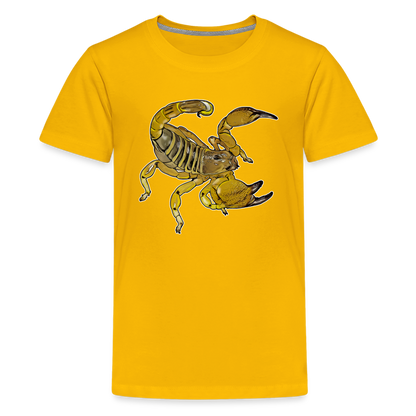Teenager Basic T-Shirt Scorpio maurus palmatus - Sonnengelb