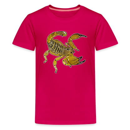 Teenager Basic T-Shirt Scorpio maurus palmatus - dunkles Pink