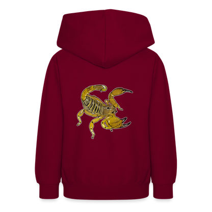 Teenager Hoodie Scorpio maurus palmatus - Bordeaux