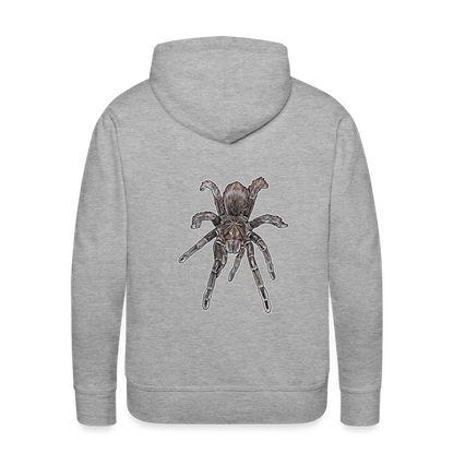 Männer Hoodie Pamphobeteus sp Machala juvenile - Grau meliert