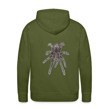 Männer Hoodie Pamphobeteus sp Machala juvenile - Olivgrün