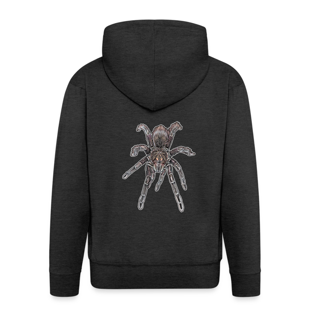 Männer Zip-Hoodie Pamphobeteus sp Machala juvenile - Anthrazit