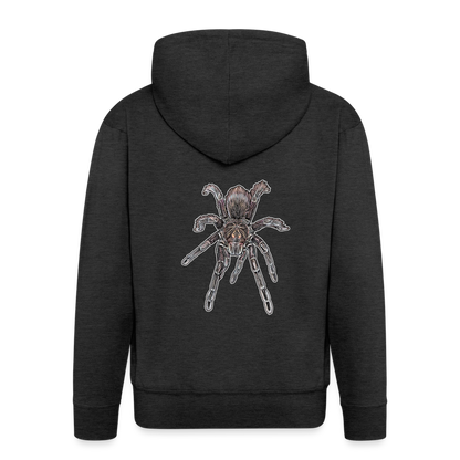 Männer Zip-Hoodie Pamphobeteus sp Machala juvenile - Anthrazit