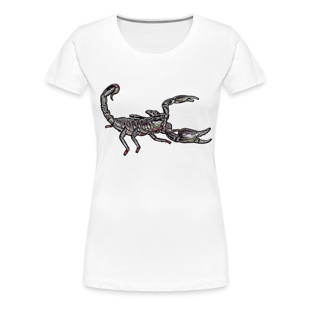 Frauen Basic T-Shirt Heterometrus silenus - weiß