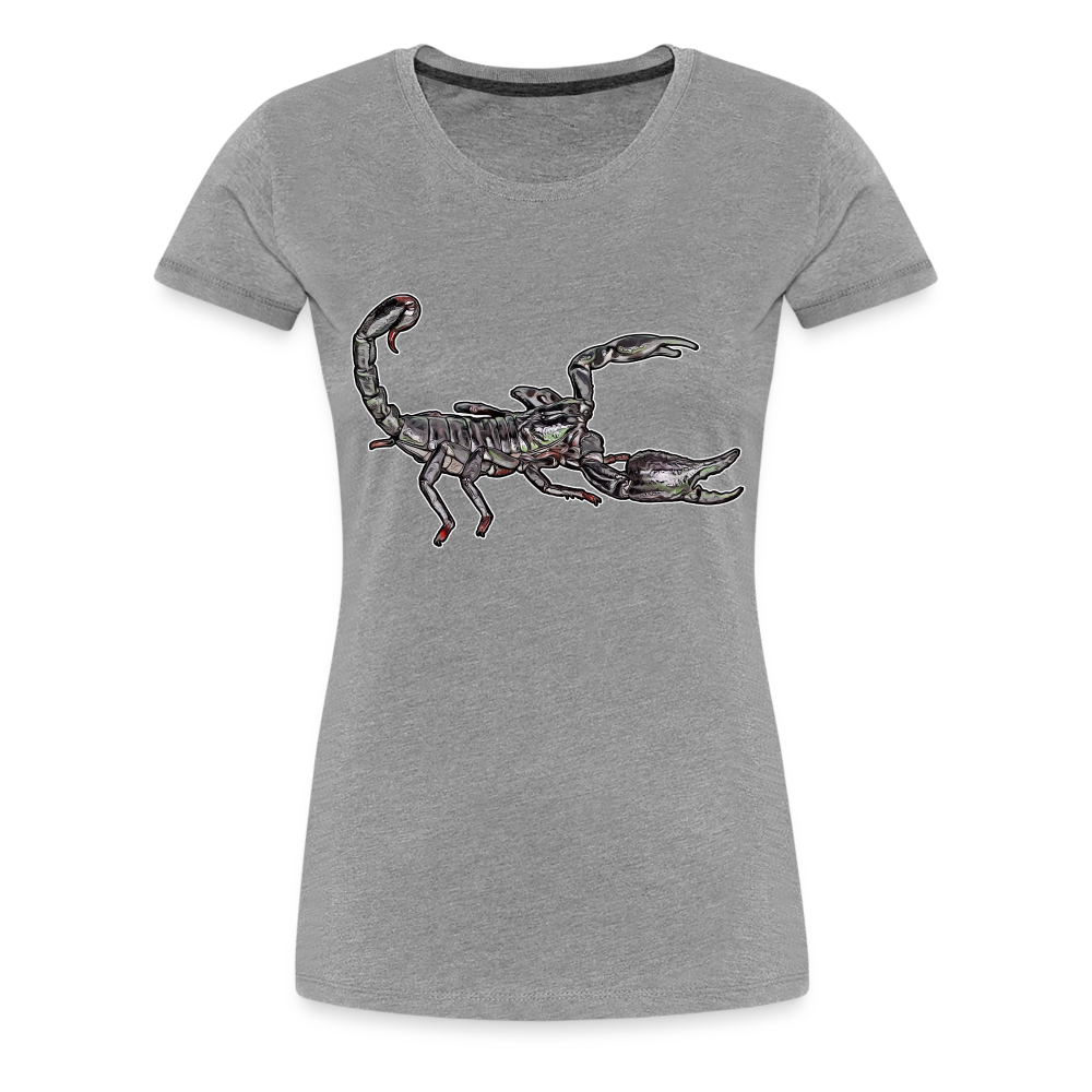 Frauen Basic T-Shirt Heterometrus silenus - Grau meliert