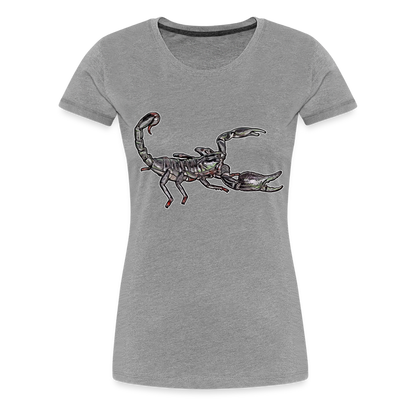 Frauen Basic T-Shirt Heterometrus silenus - Grau meliert