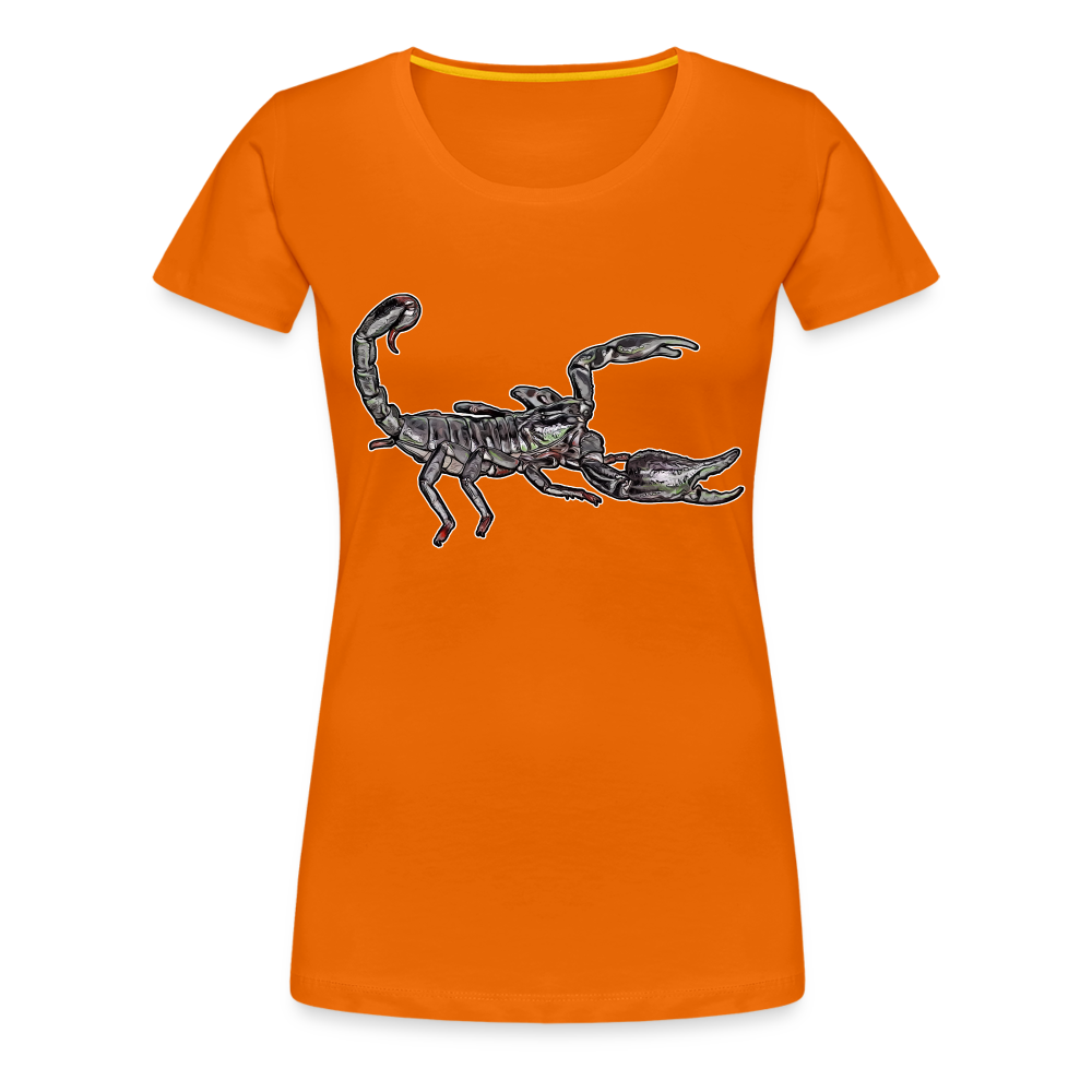 Frauen Basic T-Shirt Heterometrus silenus - Orange