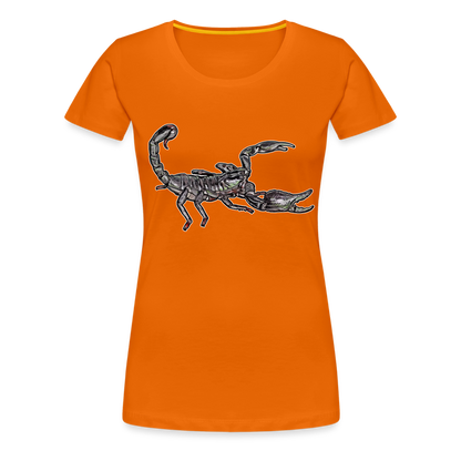 Frauen Basic T-Shirt Heterometrus silenus - Orange