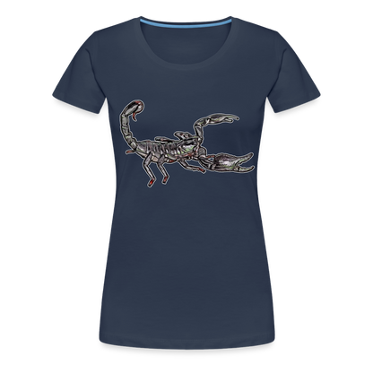 Frauen Basic T-Shirt Heterometrus silenus - Navy