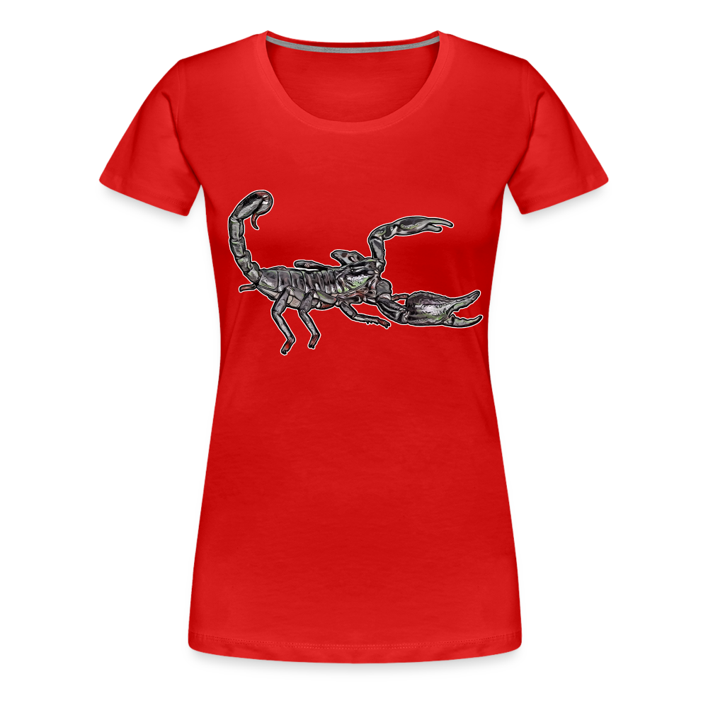 Frauen Basic T-Shirt Heterometrus silenus - Rot