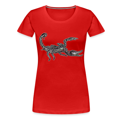 Frauen Basic T-Shirt Heterometrus silenus - Rot