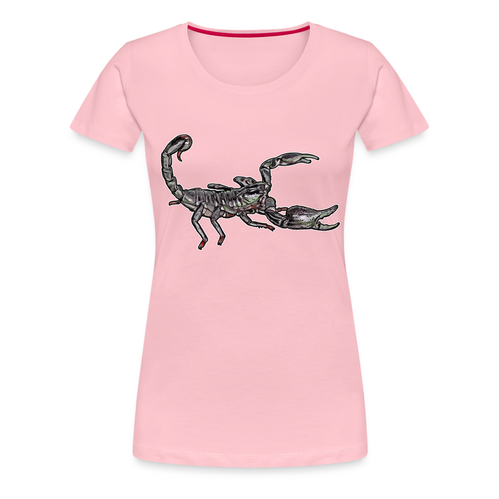 Frauen Basic T-Shirt Heterometrus silenus - Hellrosa