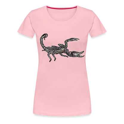 Frauen Basic T-Shirt Heterometrus silenus - Hellrosa