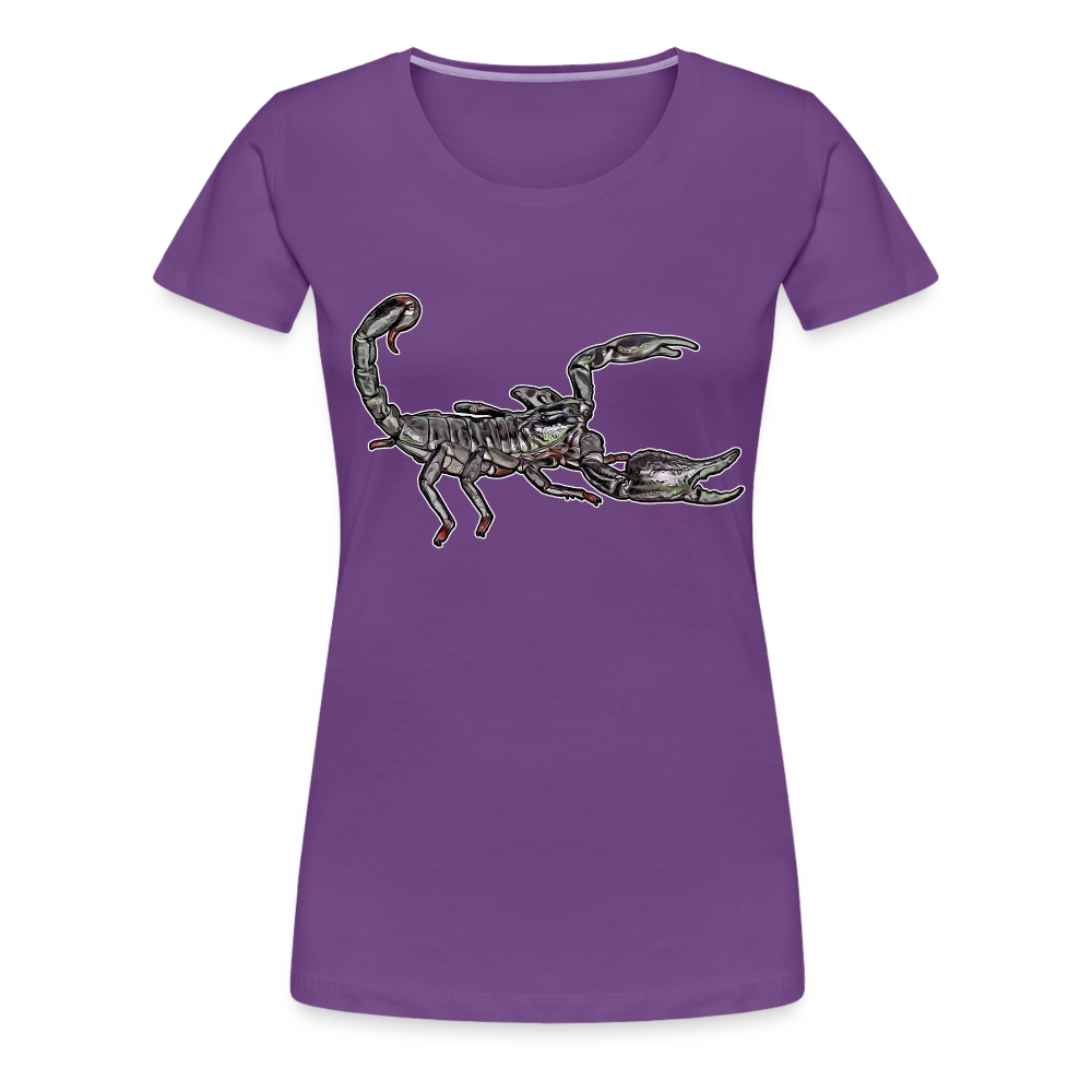 Frauen Basic T-Shirt Heterometrus silenus - Lila