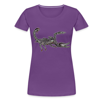 Frauen Basic T-Shirt Heterometrus silenus - Lila