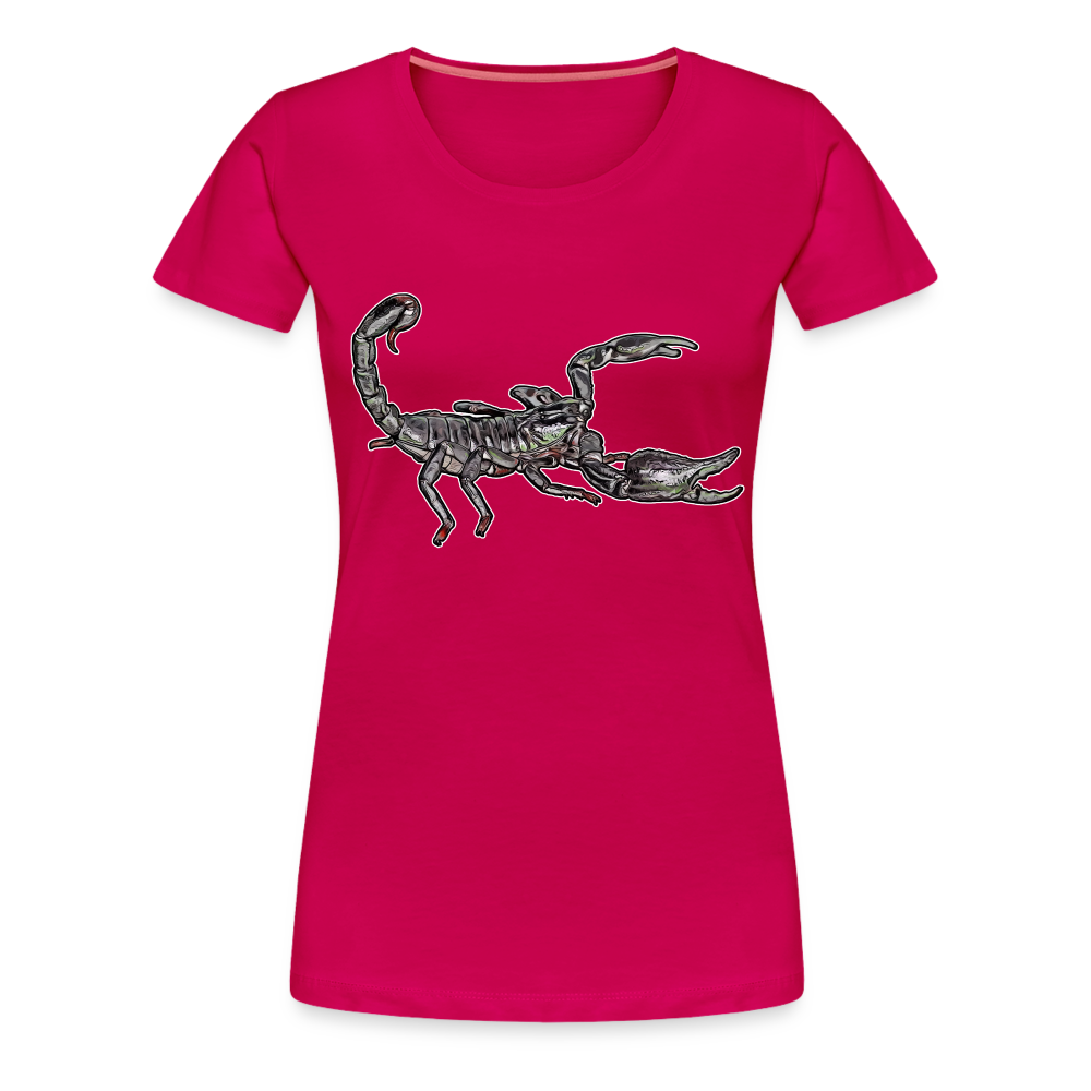 Frauen Basic T-Shirt Heterometrus silenus - dunkles Pink