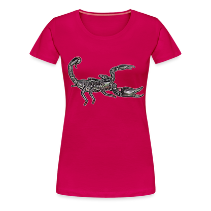 Frauen Basic T-Shirt Heterometrus silenus - dunkles Pink