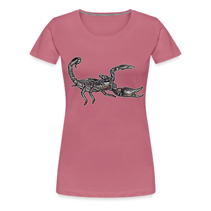 Frauen Basic T-Shirt Heterometrus silenus - Malve