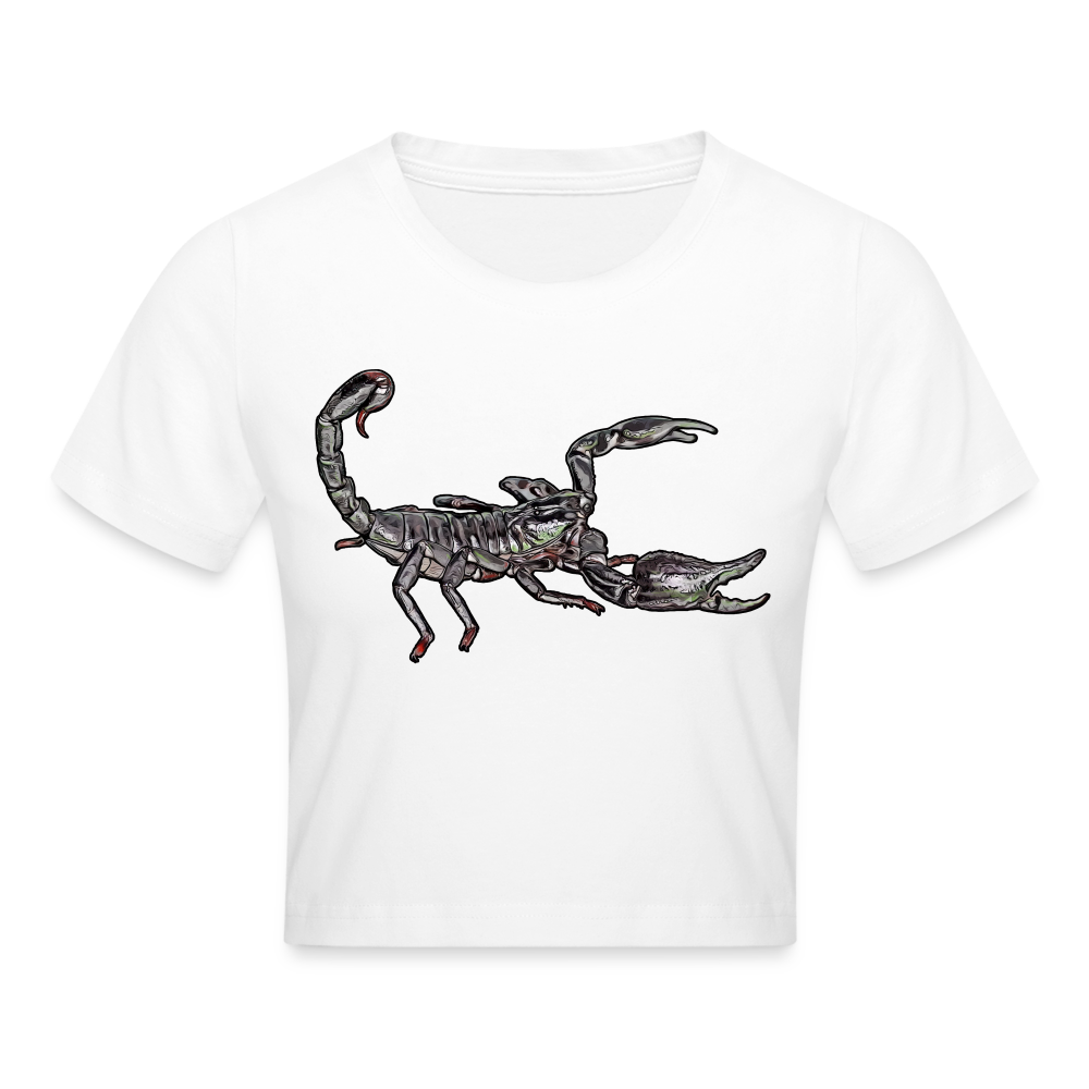 Crop T-Shirt Heterometrus silenus - weiß