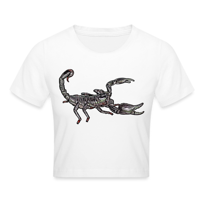 Crop T-Shirt Heterometrus silenus - weiß