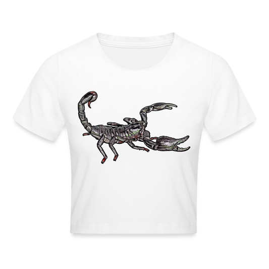 Crop T-Shirt Heterometrus silenus - weiß