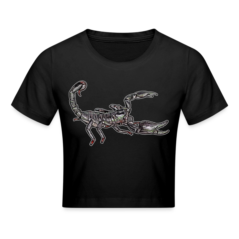 Crop T-Shirt Heterometrus silenus - Schwarz