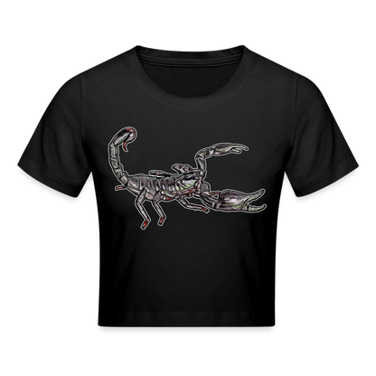 Crop T-Shirt Heterometrus silenus - Schwarz