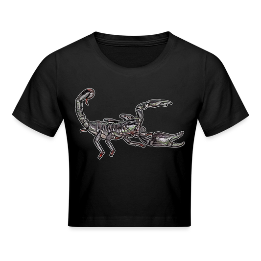 Crop T-Shirt Heterometrus silenus - Schwarz