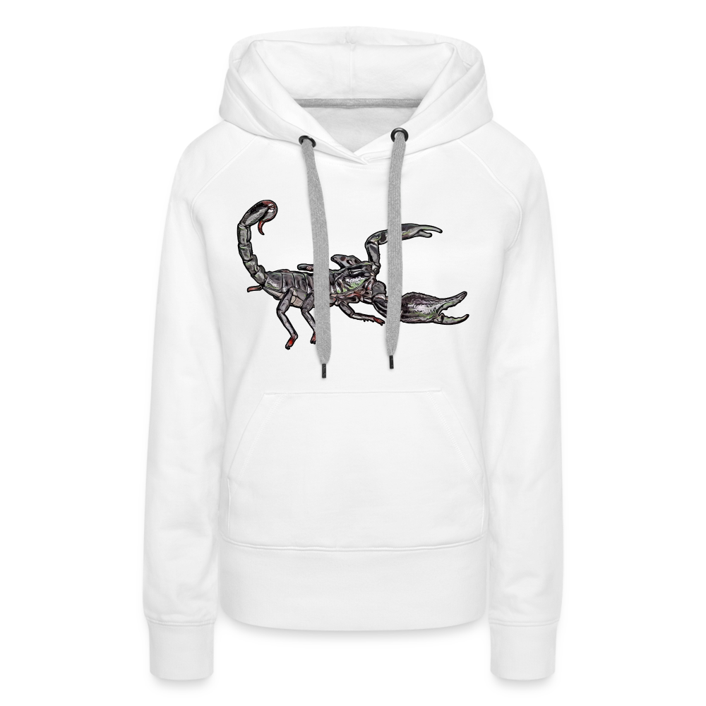 Frauen Hoodie Heterometrus silenus - weiß