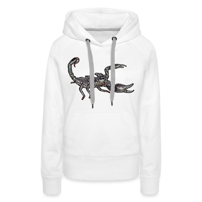 Frauen Hoodie Heterometrus silenus - weiß