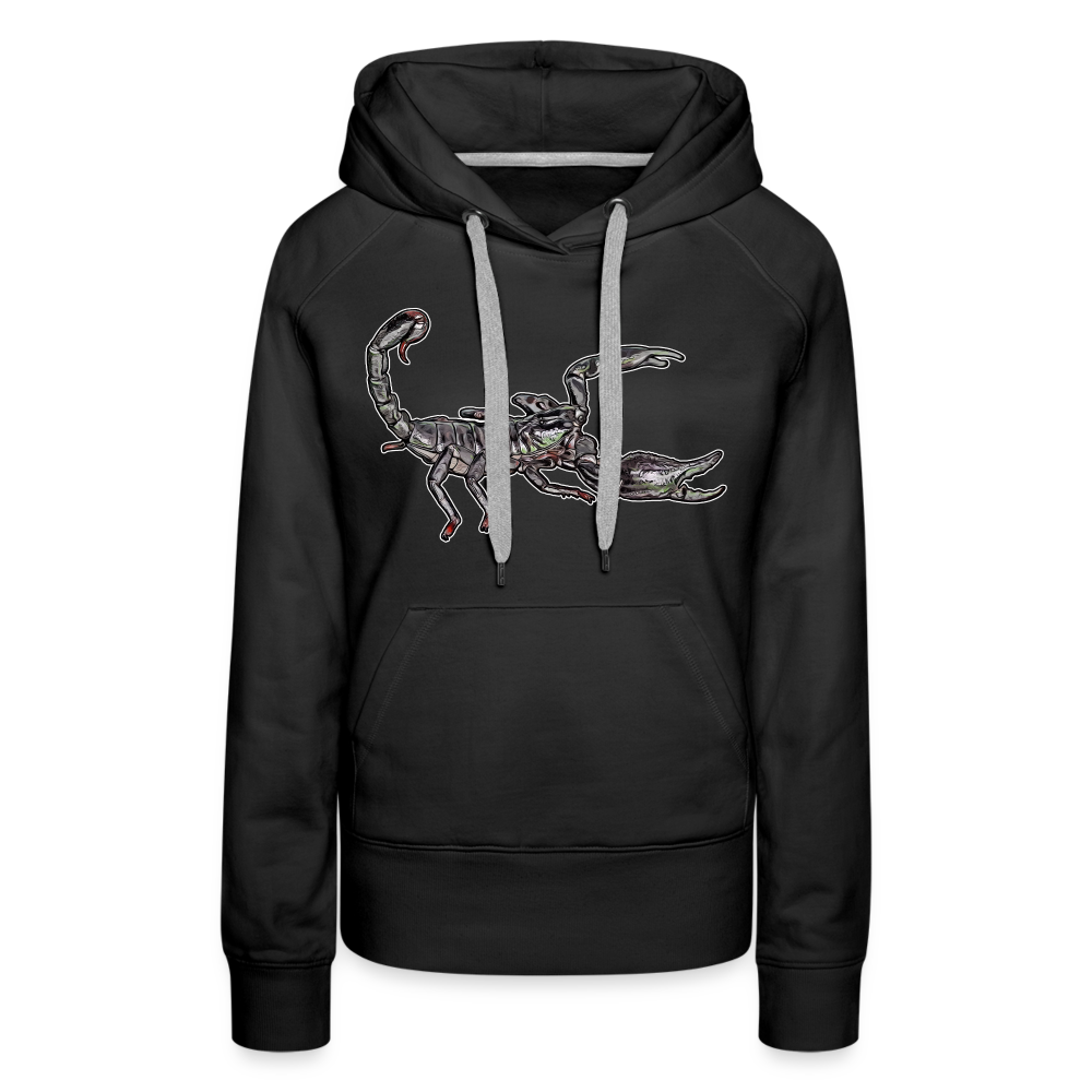 Frauen Hoodie Heterometrus silenus - Schwarz