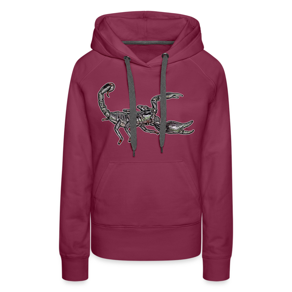 Frauen Hoodie Heterometrus silenus - Bordeaux