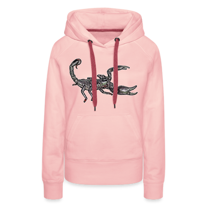 Frauen Hoodie Heterometrus silenus - Kristallrosa